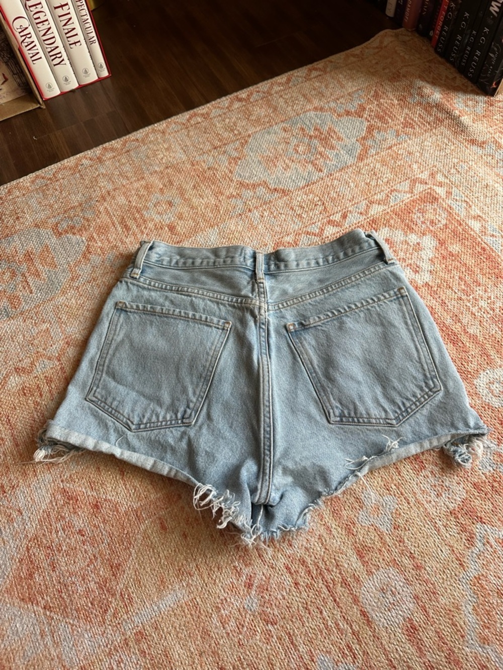 AGOLDE Parker vintage denim cutoff shorts 100% cotton size 29 - Picture 5 of 8